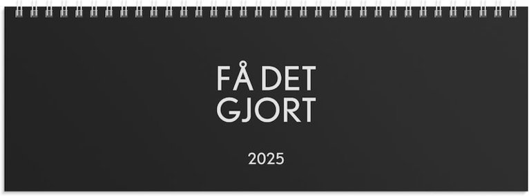 Kalender 2025 Bordsalmanackan Få det gjort 1