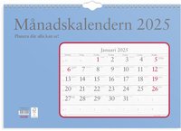 Väggkalender 2025 Månadskalendern