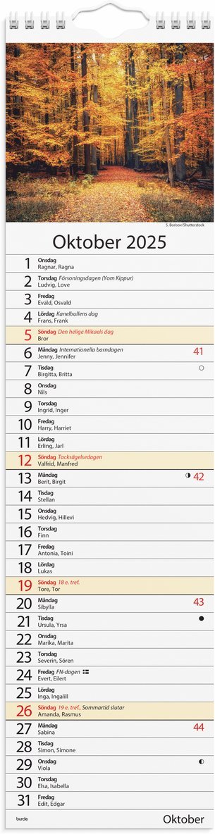 Väggkalender 2025 Lilla Hemkalendern, Övrigt