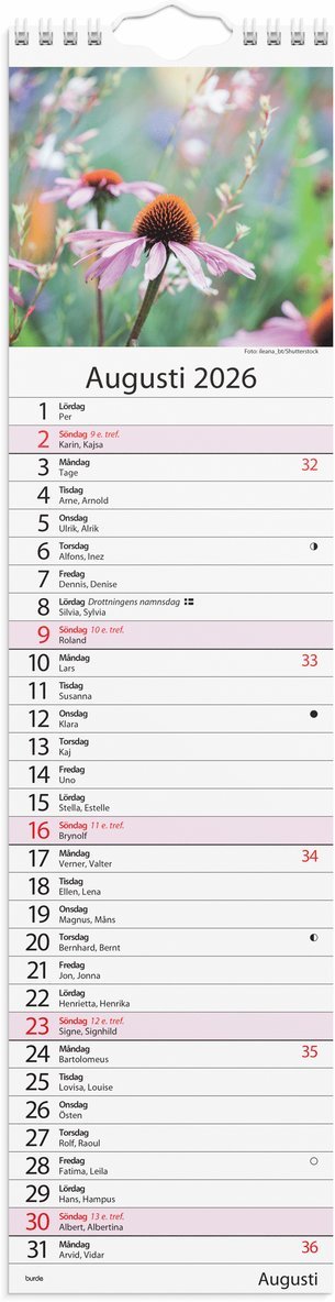 Väggkalender 2026 Lilla Hemkalendern, Övrigt