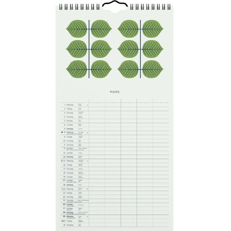 Familjekalender 2027 - Stig L. - Berså, Övrigt