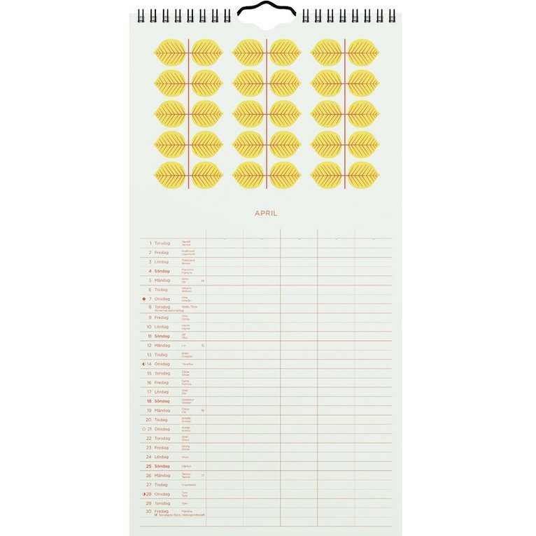 Familjekalender 2027 - Stig L. - Berså, Övrigt