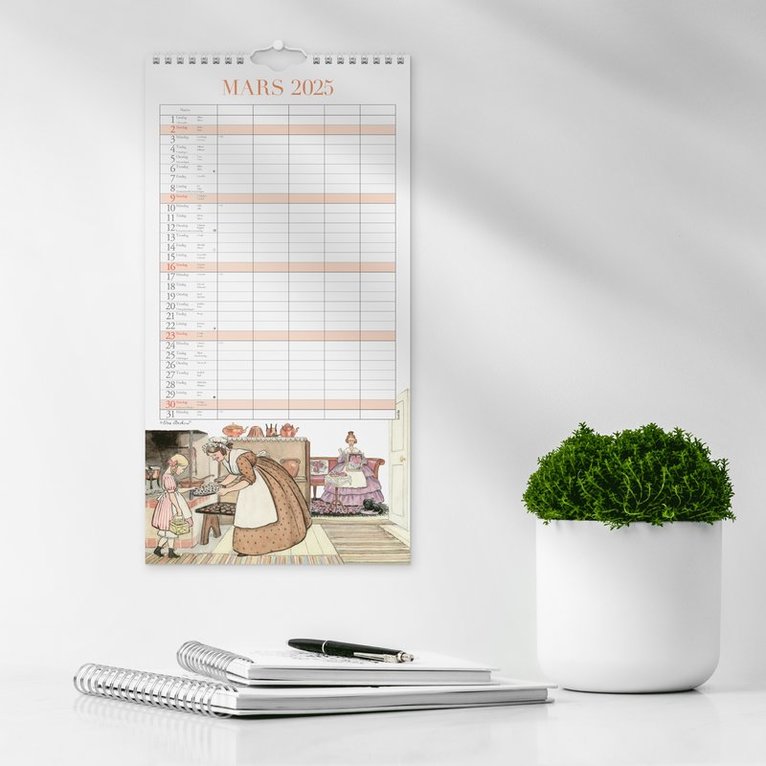 Familjekalender 2025 Elsa Beskow, Övrigt