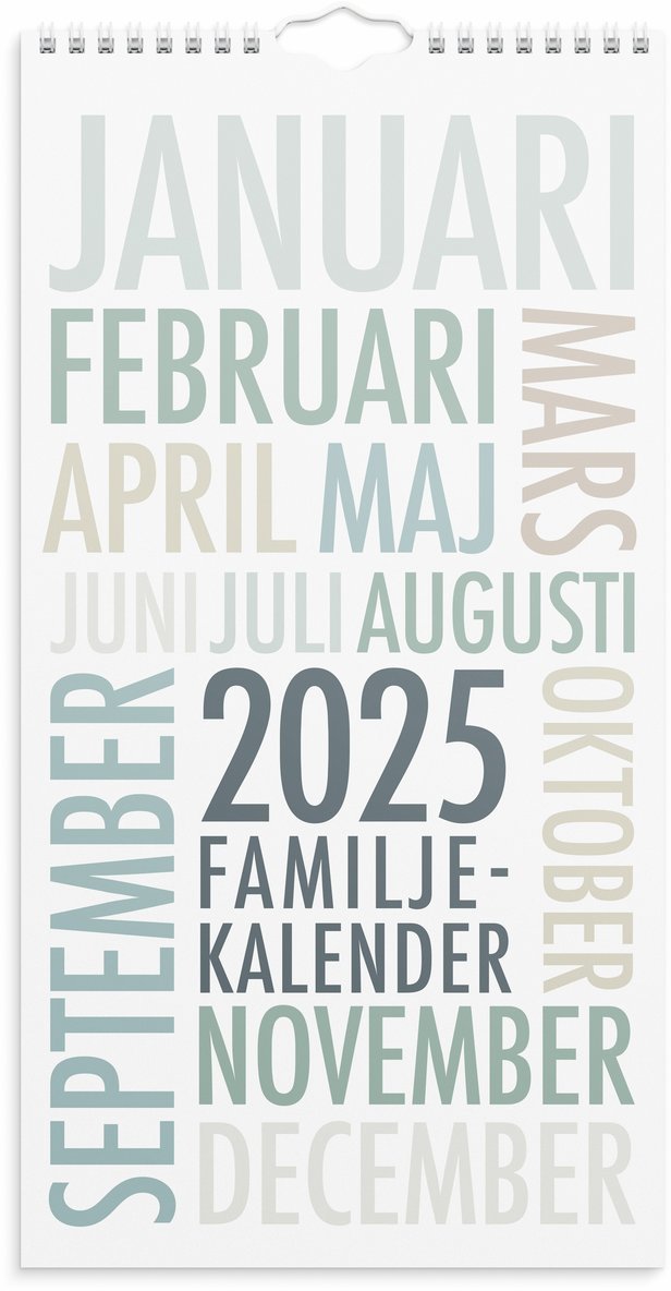 Familjekalender 2025 TrendArt 1