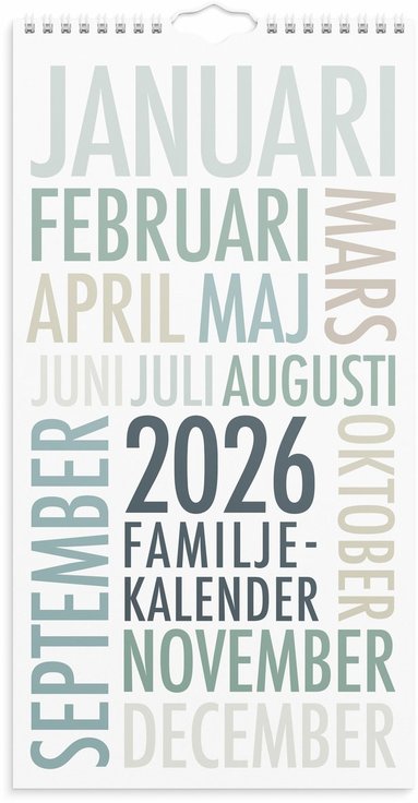 Familjekalender 2026 TrendArt 1