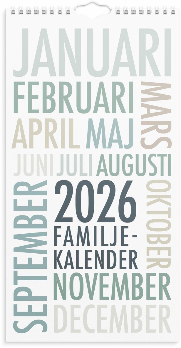 Familjekalender 2026 TrendArt, Övrigt