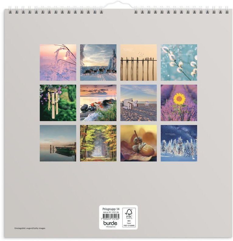 Väggkalender 2026 Carpe Diem, Övrigt