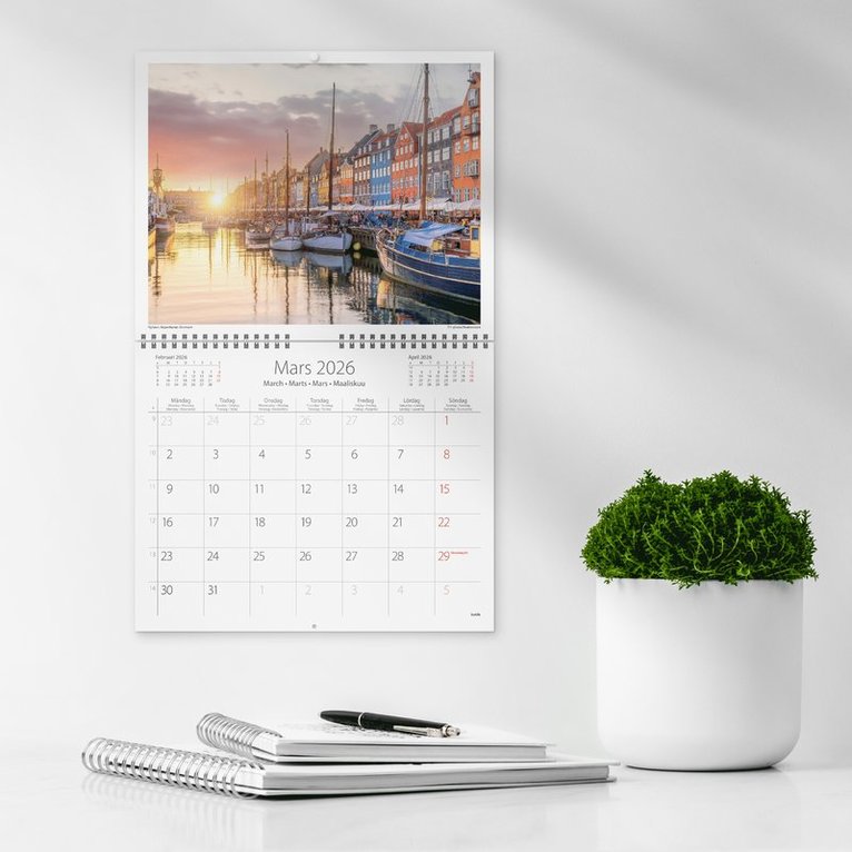 Väggkalender 2026 Scandinavia, Övrigt