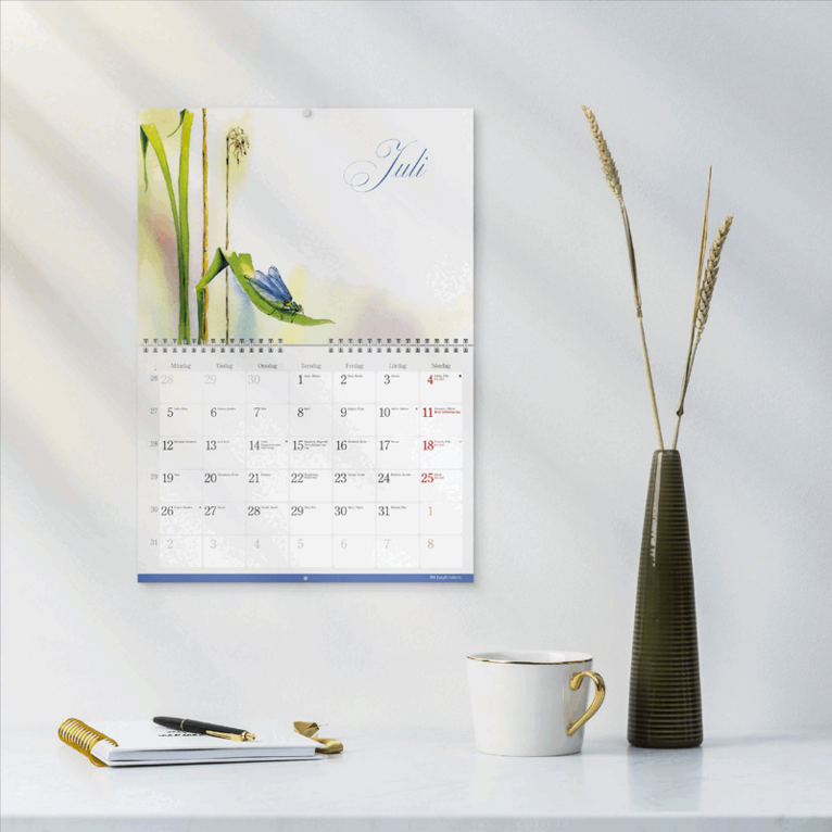 Väggkalender 2027 Naturalmanacka, Övrigt