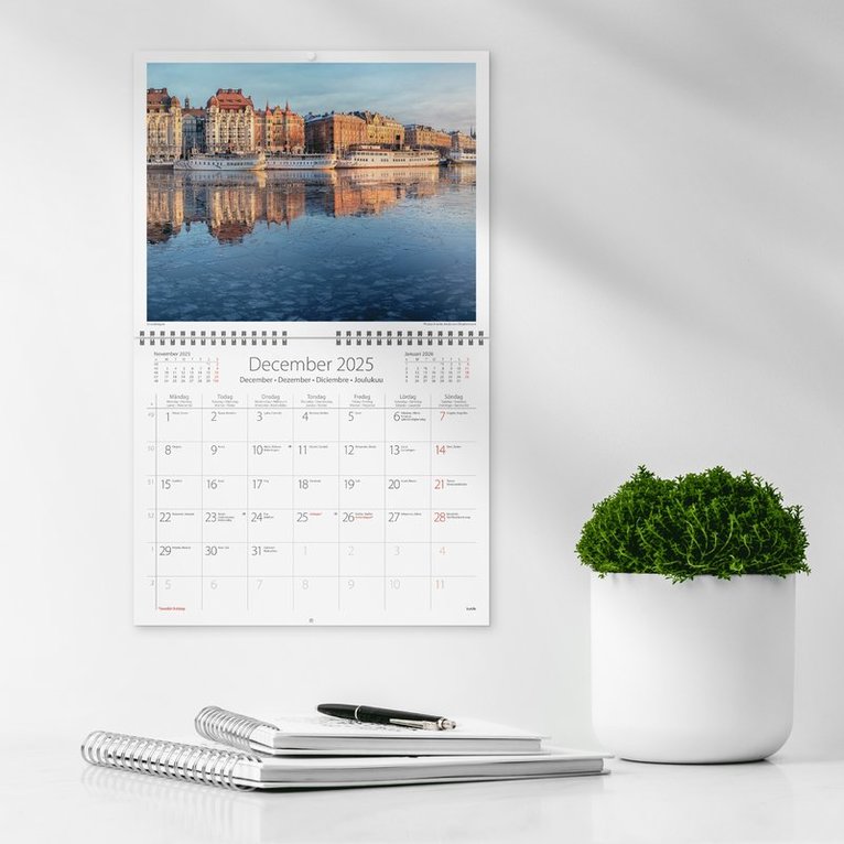 Väggkalender 2025 Stockholm, Övrigt