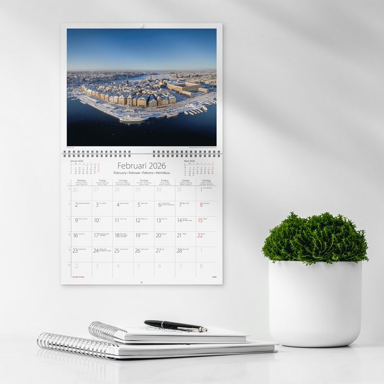 Väggkalender 2026 Stockholm, Övrigt