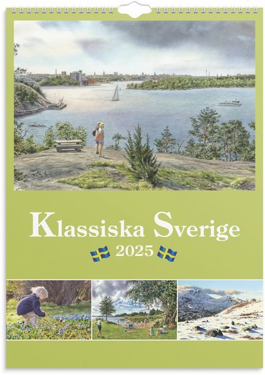 Väggkalender 2025 Klassiska Sverige 1