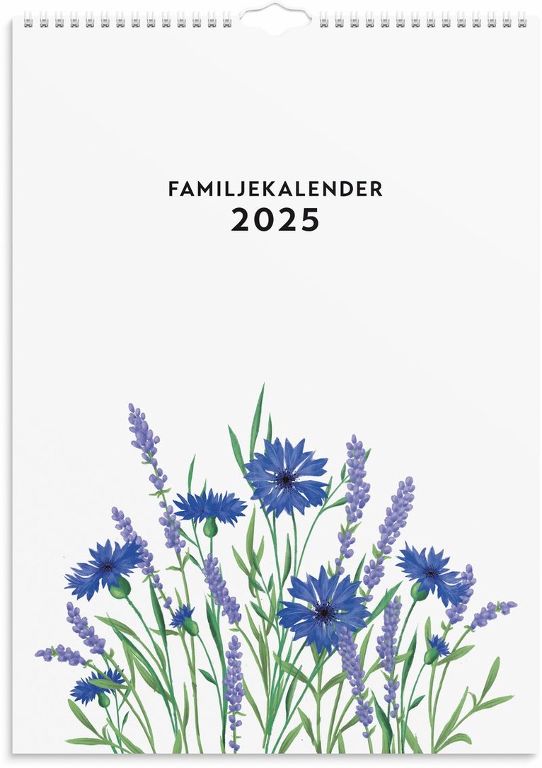 Familjekalender 2025 Illustrerad blomster 1