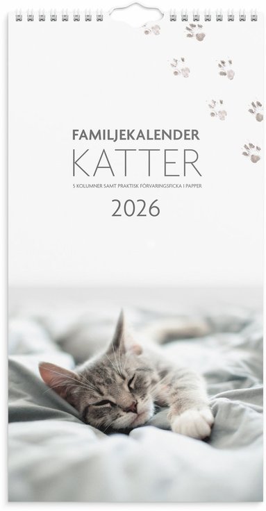 Familjekalender 2026 Katter 1