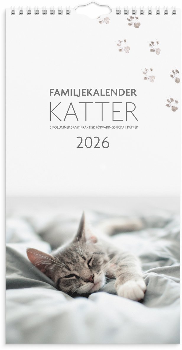 Familjekalender 2026 Katter, Övrigt