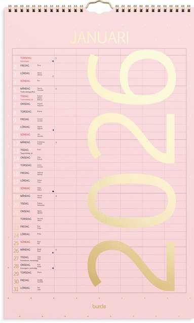 Familjekalender 2026 Color 1