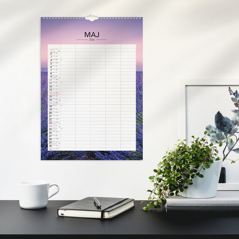 Familjekalender 2026 Seasons, Övrigt