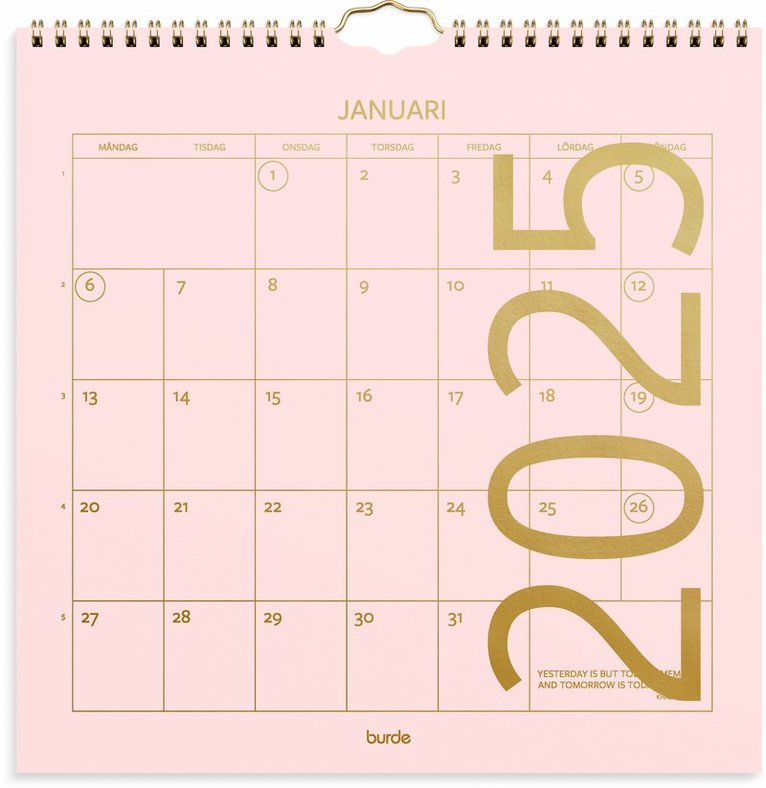 Väggkalender 2025 Color 1