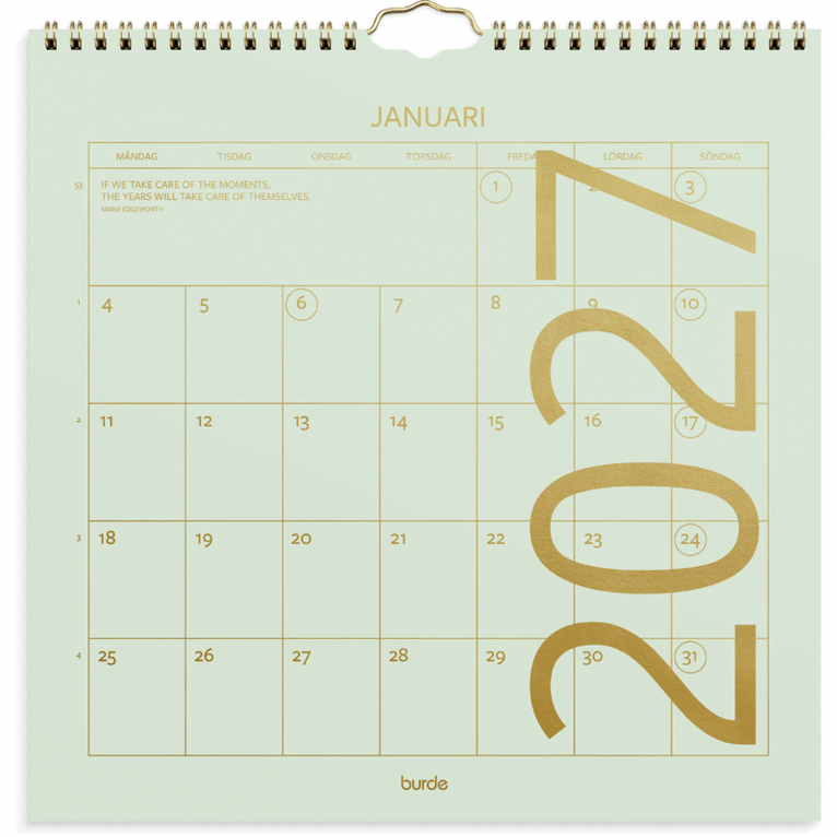 Väggkalender 2027 Color, Övrigt