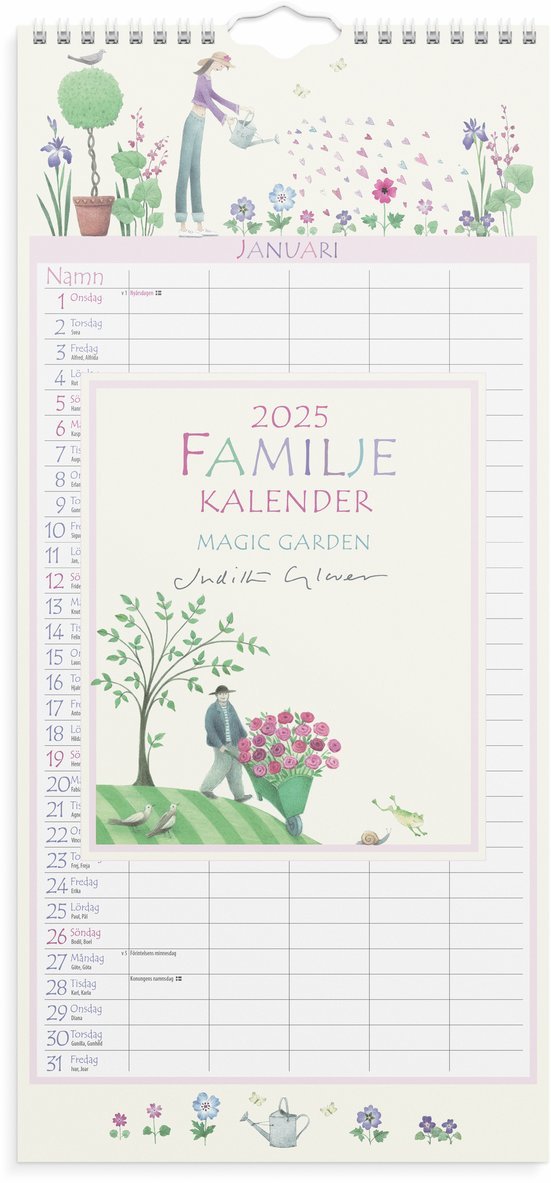 Familjekalender 2025 Magic Garden 1