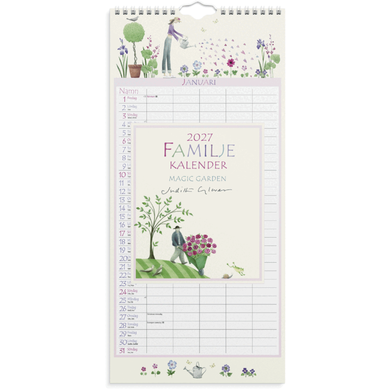 Familjekalender 2027 Magic Garden, Övrigt