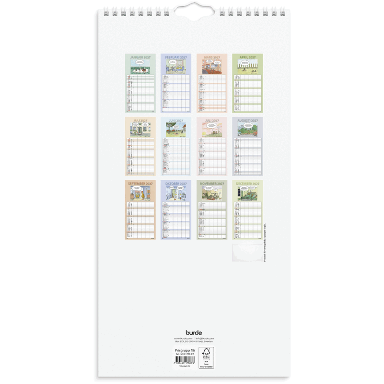 Familjekalender 2027 Rolig, Övrigt