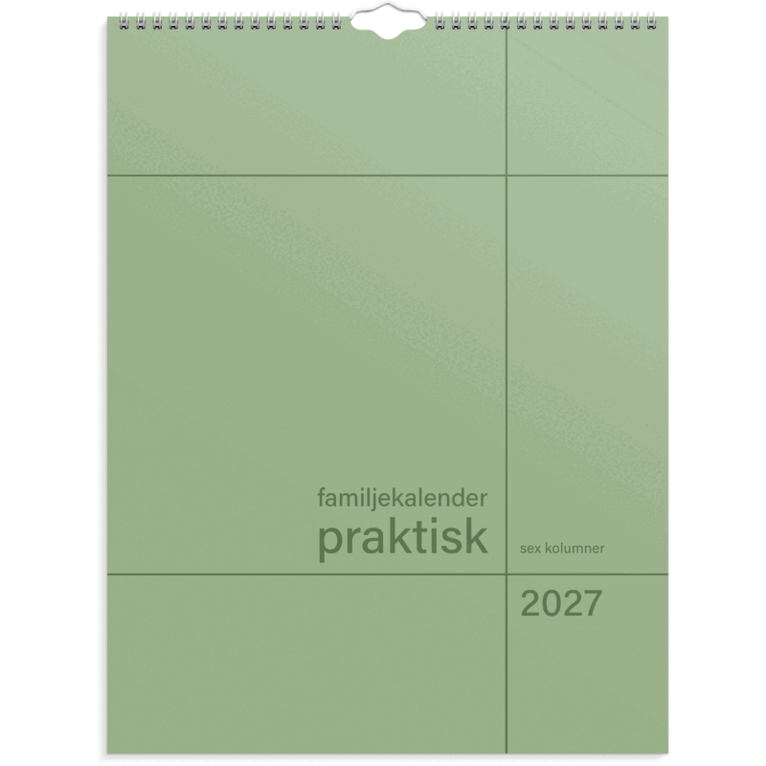 Familjekalender 2027 Praktisk, Övrigt