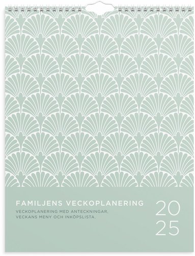 Familjekalender 2025 Familjens veckoplanering 1