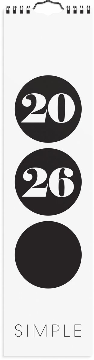 Väggkalender 2026 Simple 1