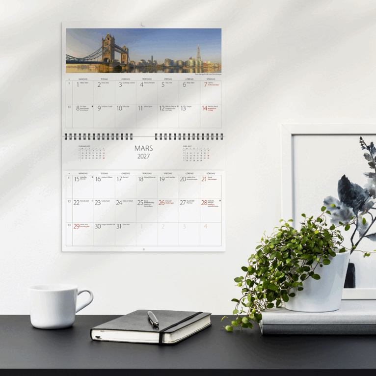 Väggkalender 2027 Väggficka Panorama, Övrigt