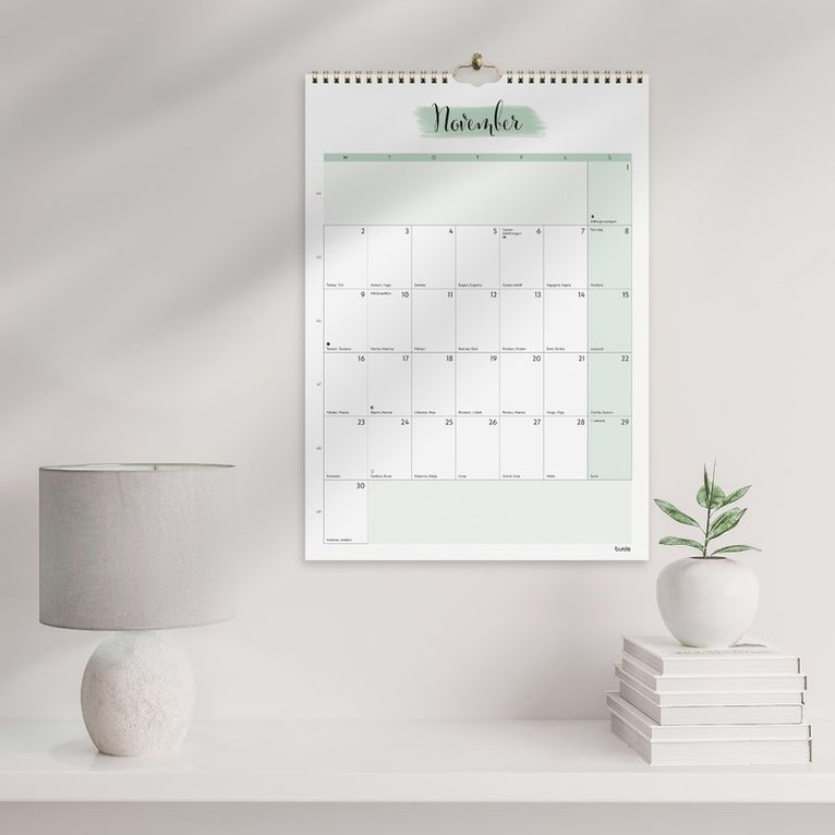 Väggkalender 2026 Life Organizer, Övrigt