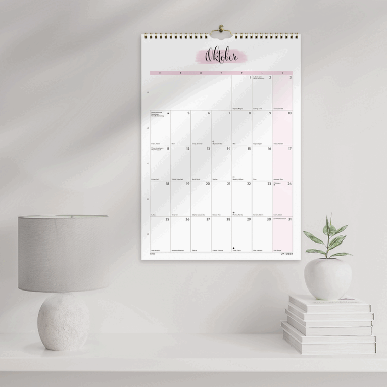 Väggkalender 2027 Life Organizer, Övrigt