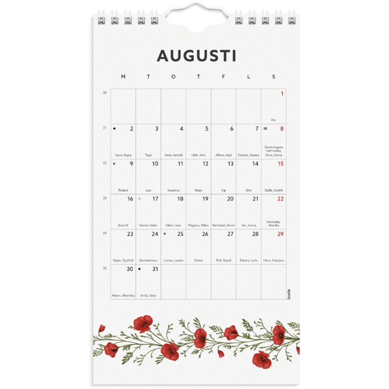 Väggkalender 2027 Mini Duo, Övrigt