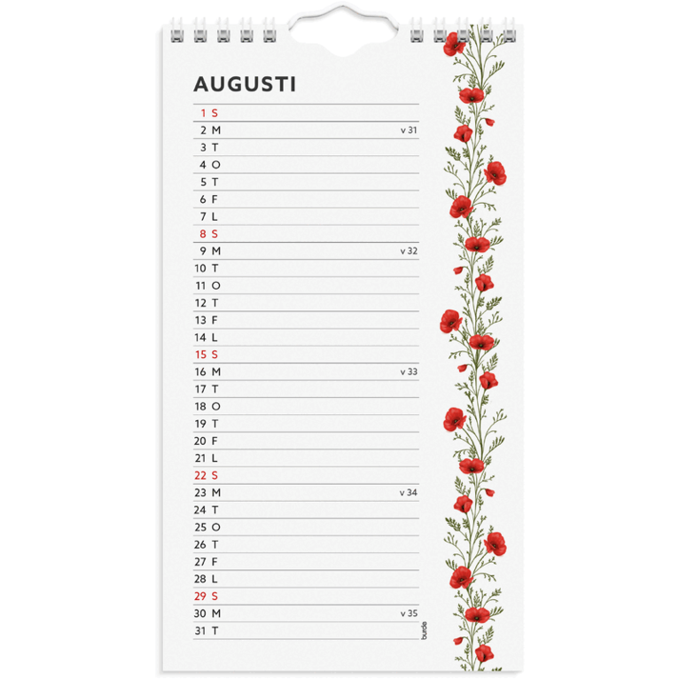 Väggkalender 2027 Mini Duo, Övrigt