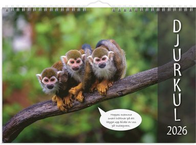 Väggkalender 2026 Djurkul 1