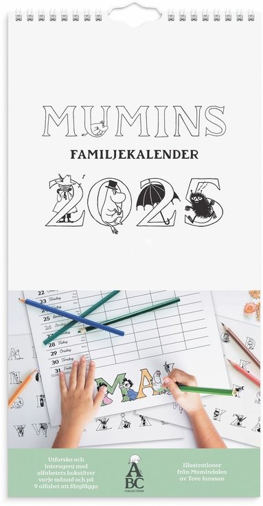 Familjekalender 2025 Mumin 1