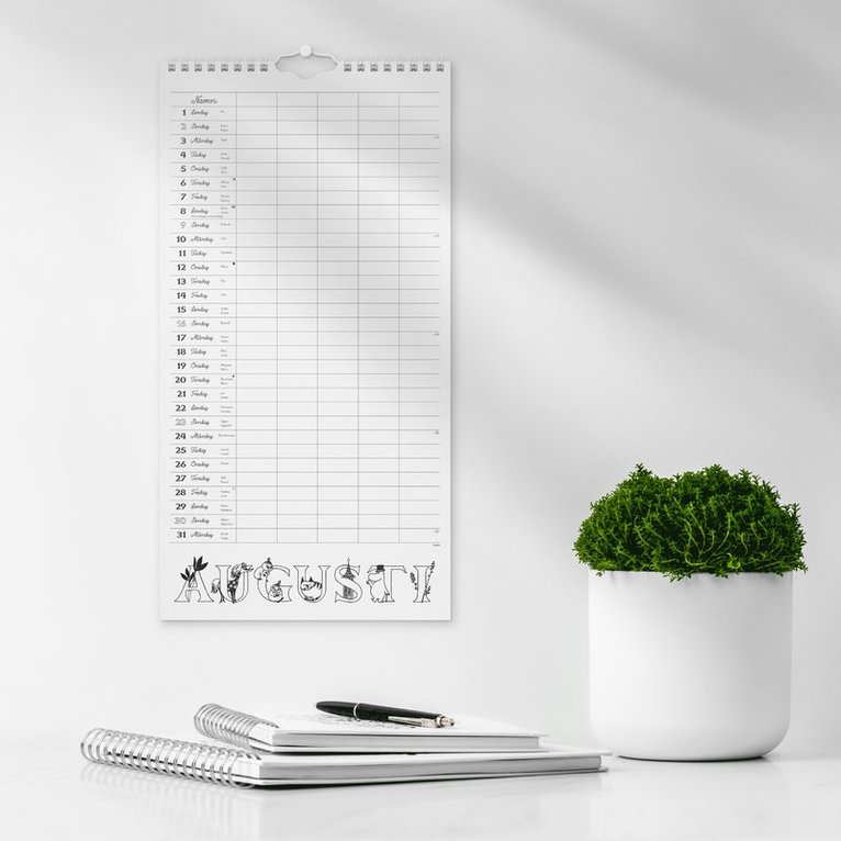 Familjekalender 2026 Mumin, Övrigt