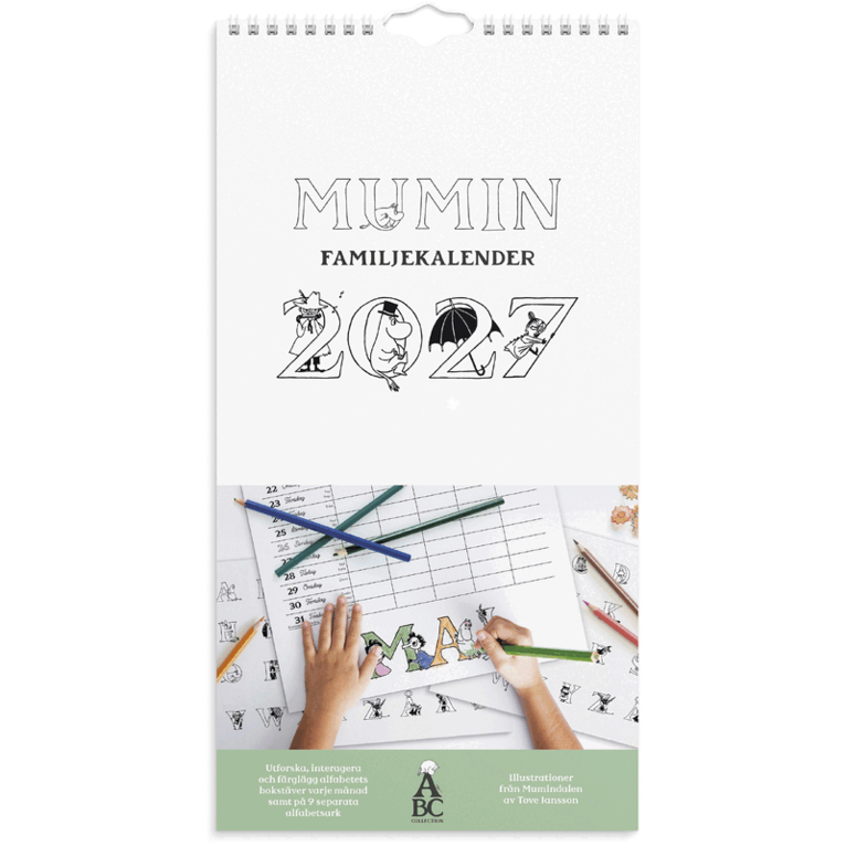 Familjekalender 2027 Mumin, Övrigt