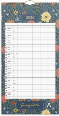 Familjekalender 2026 Hanna Wendelbo