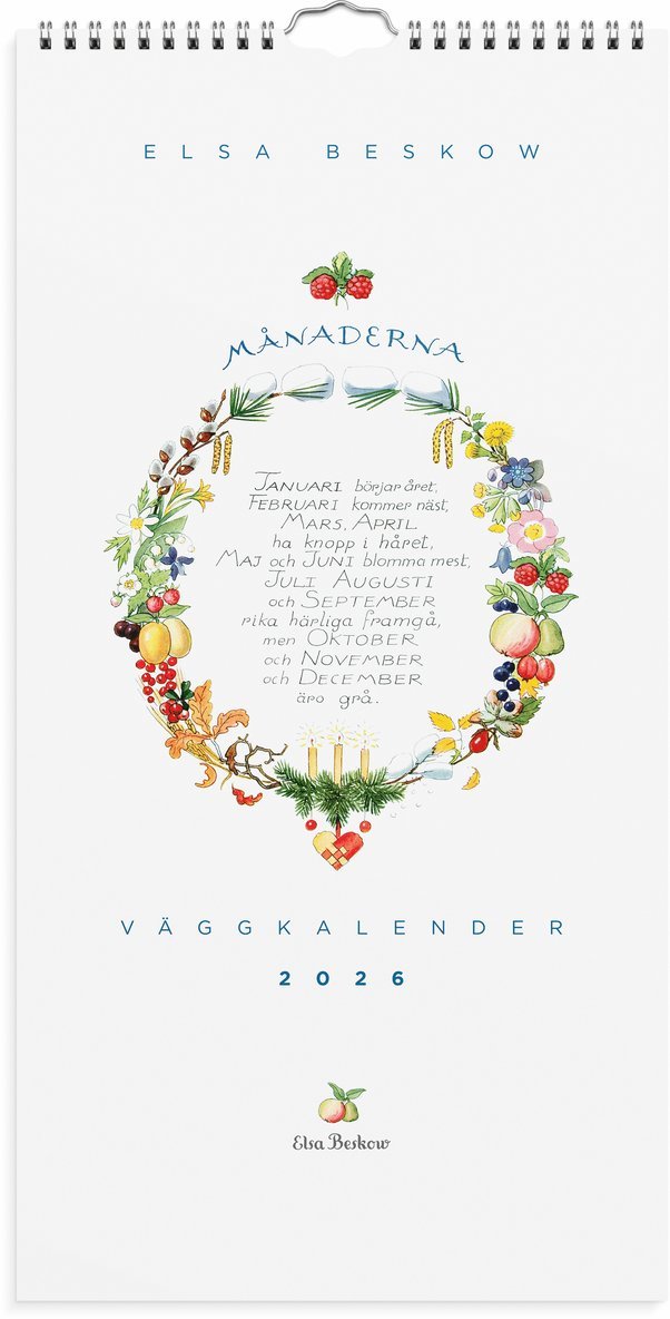 Väggkalender 2026 Elsa Beskow, Övrigt