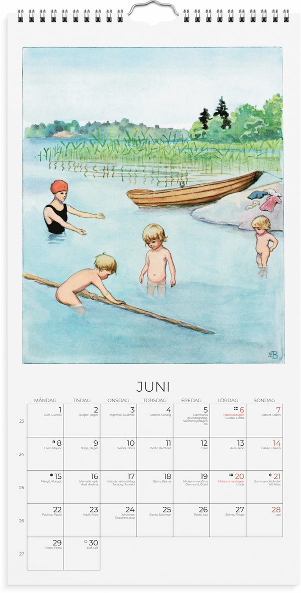 Väggkalender 2026 Elsa Beskow, Övrigt