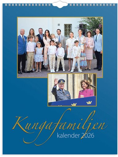 Väggkalender 2026 Kungafamiljen