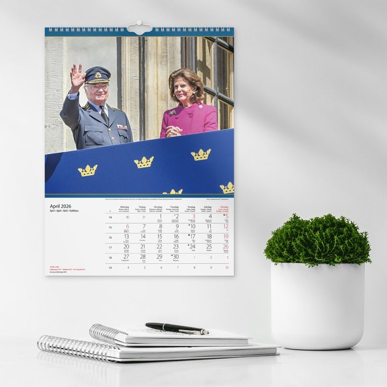 Väggkalender 2026 Kungafamiljen, Övrigt