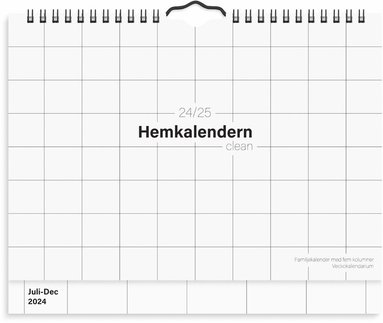 Väggkalender 2024-2025 Hemkalendern Clean 1