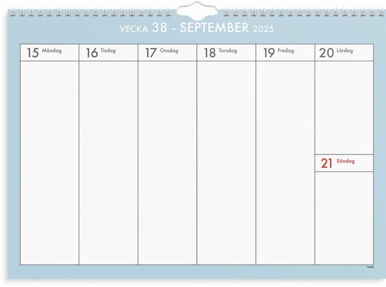 Väggkalender 2025-2026 Veckoplan, Övrigt