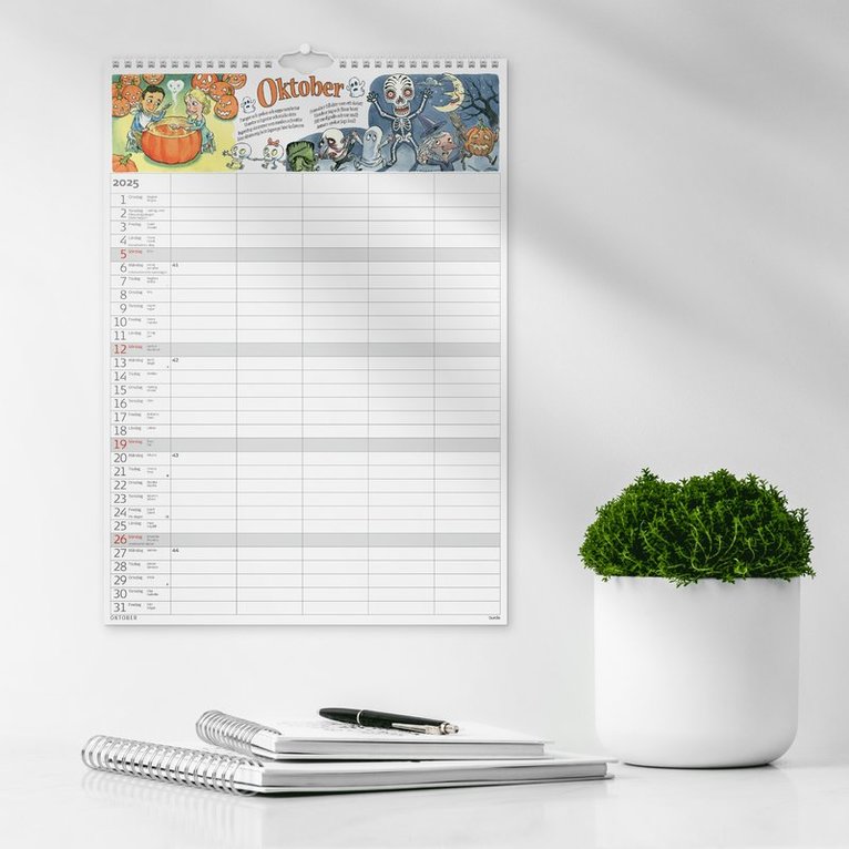 Familjekalender 2025-2026 Stickers, Övrigt