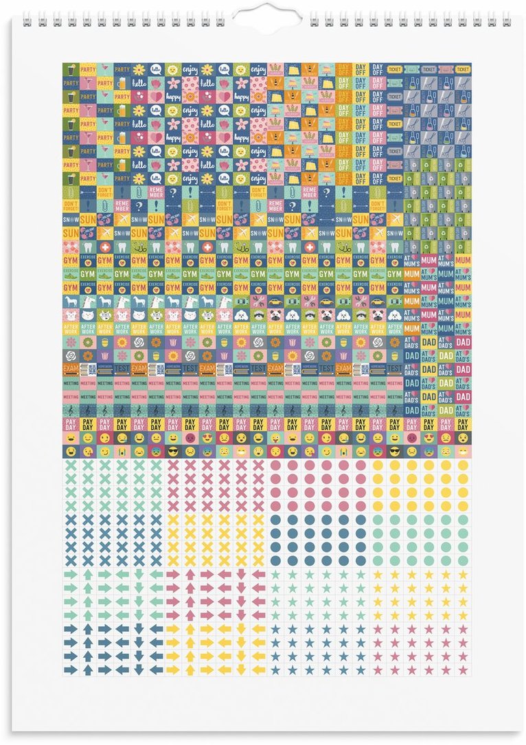 Familjekalender 2025-2026 Stickers, Övrigt