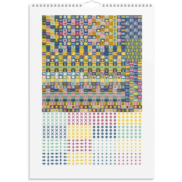 Familjekalender 2026-2027 Stickers, Övrigt