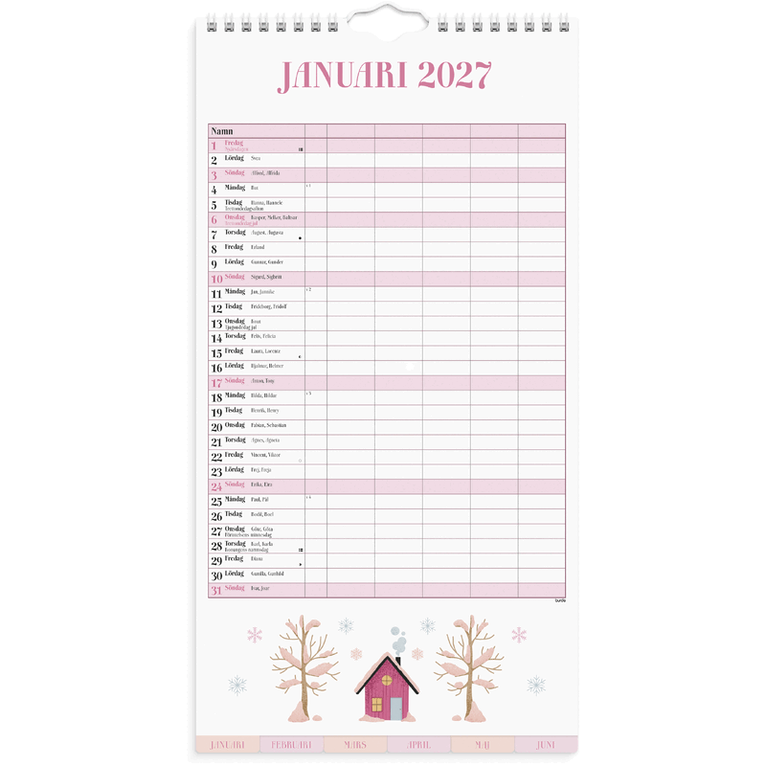 Familjekalender 2026-2027 Annies, Övrigt