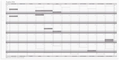Väggkalender 2026 Årsplan 5/fp